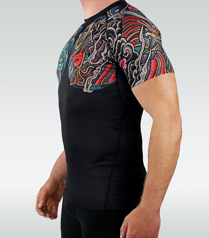 Rashguard Bushido 3.0 short sleeve (Black)