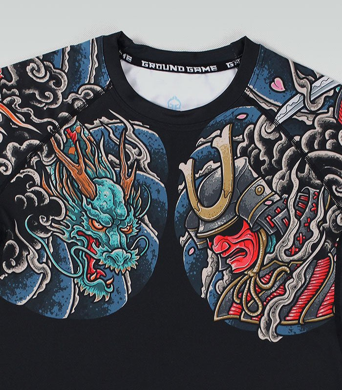 Rashguard Bushido 3.0 short sleeve (Black)