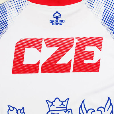 Rashguard Czech Republic short sleeve (White)