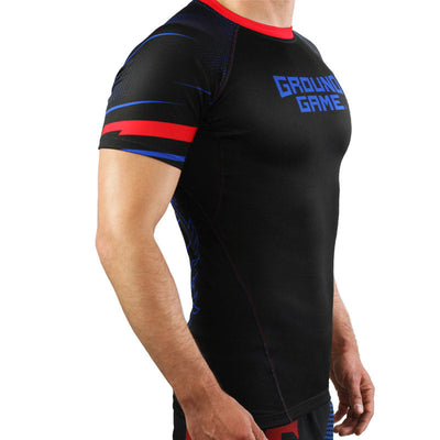 Rashguard Czech Republic short sleeve (Black)