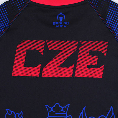 Rashguard Czech Republic short sleeve (Black)