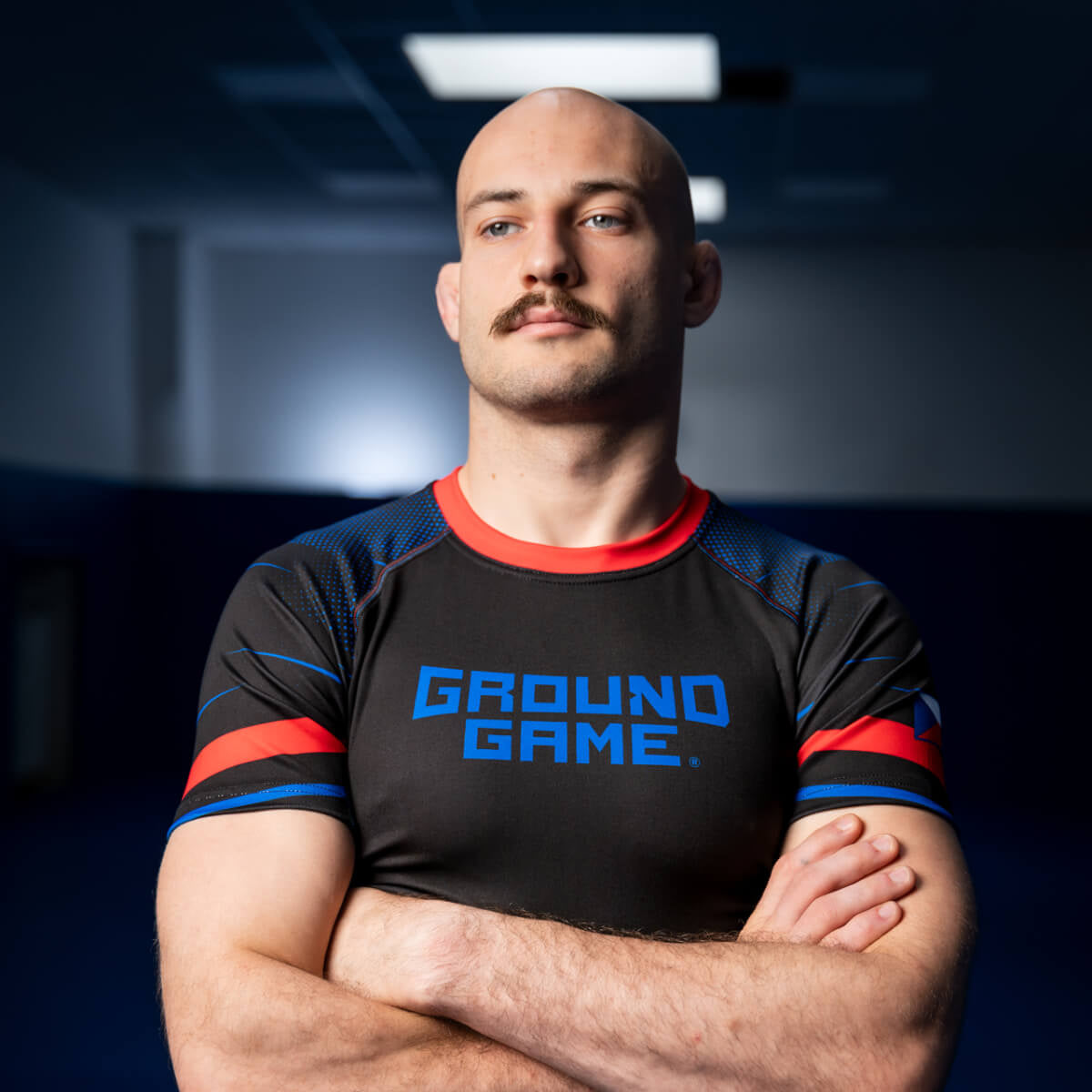 Rashguard Czech Republic short sleeve (Black)