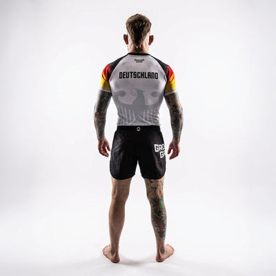 Rashguard Germany short sleeve (White)