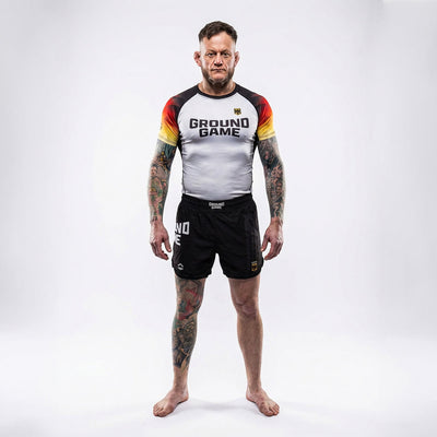 Rashguard Germany short sleeve (White)