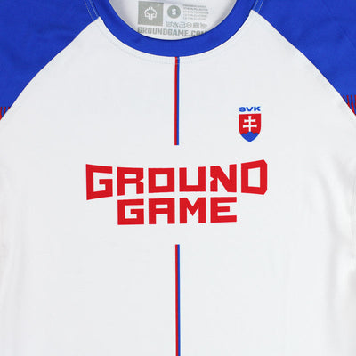Rashguard Slovakia short sleeve (White)