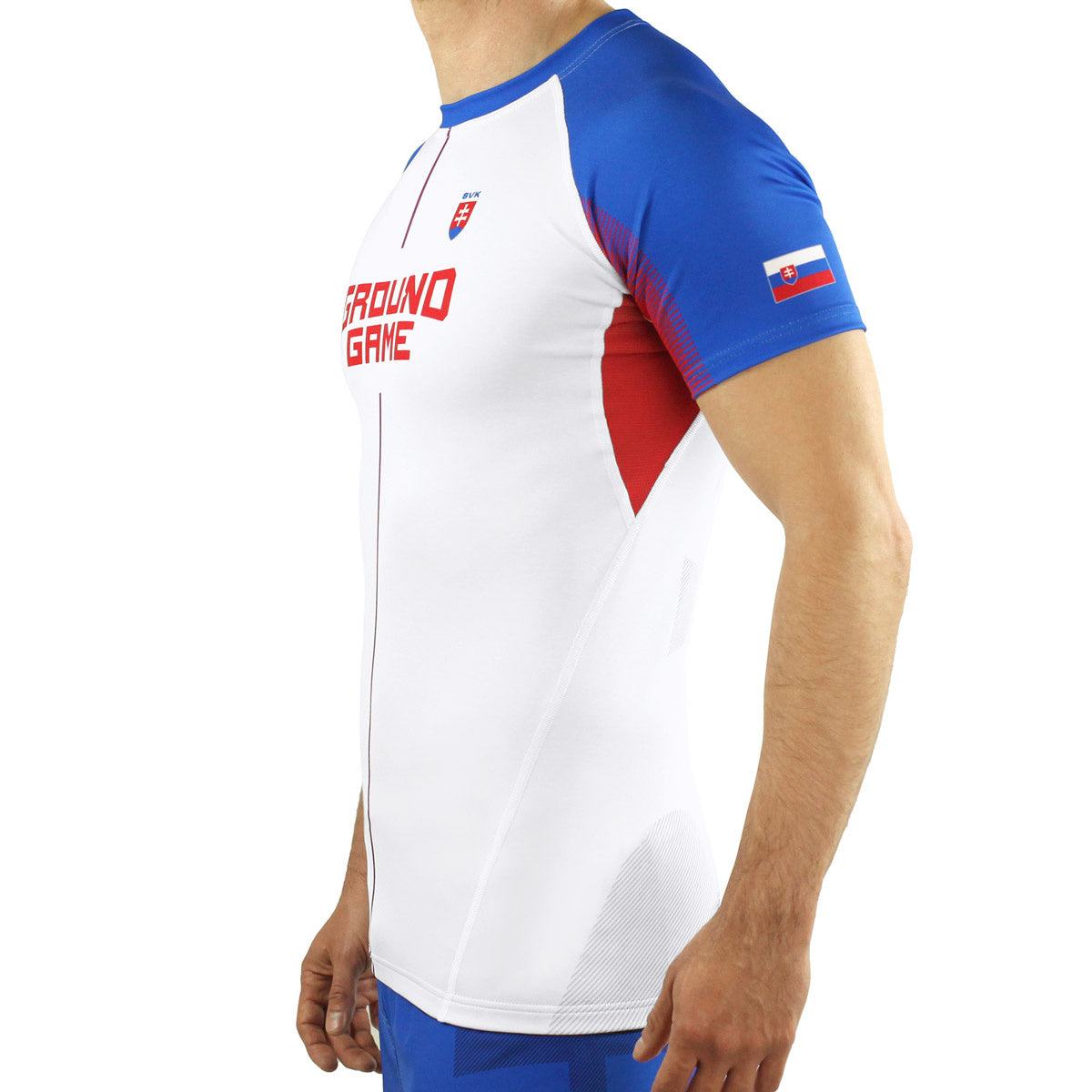 Rashguard Slovakia short sleeve (White)