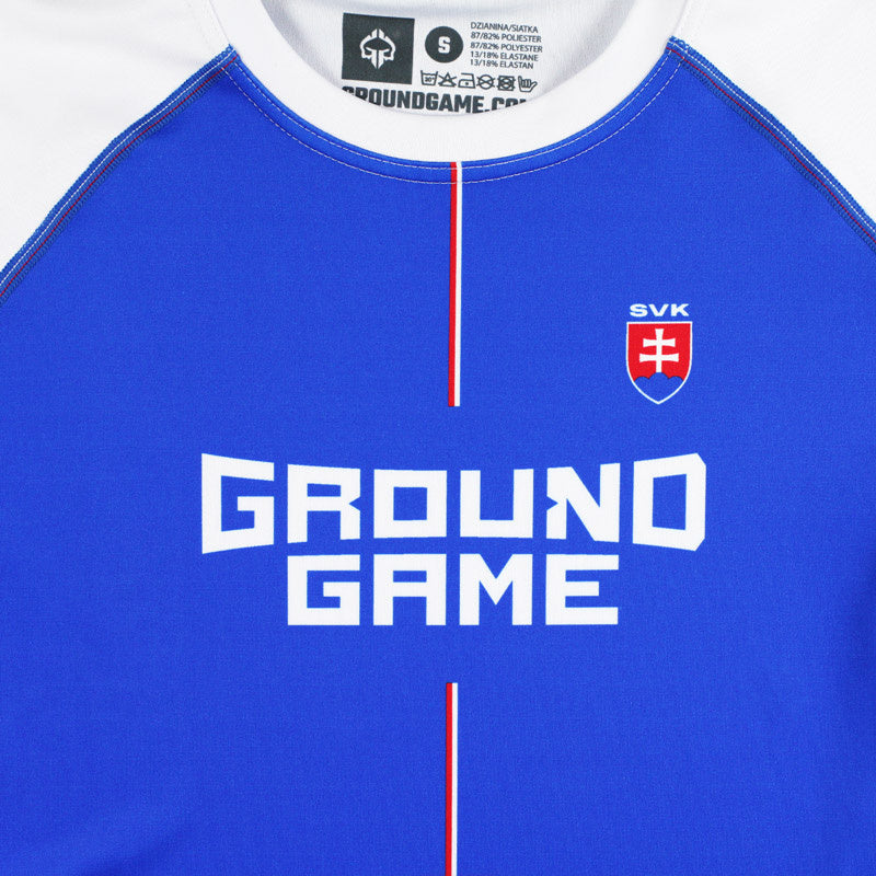 Rashguard Slovakia short sleeve (Blue)