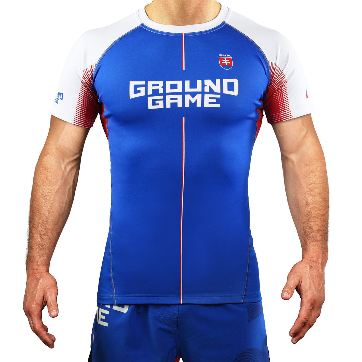 Rashguard Slovakia short sleeve (Blue)
