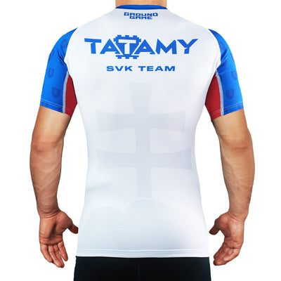 Rashguard Tatamy Slovakia short sleeve (White)