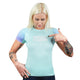 Women's Rashguard Athletic Mint short sleeve