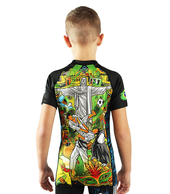 Kids' Rashguard Brasil short sleeve