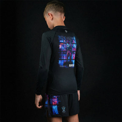 Kids' Rashguard Cyber Samurai long sleeve