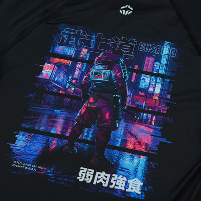 Kids' Rashguard Cyber Samurai long sleeve