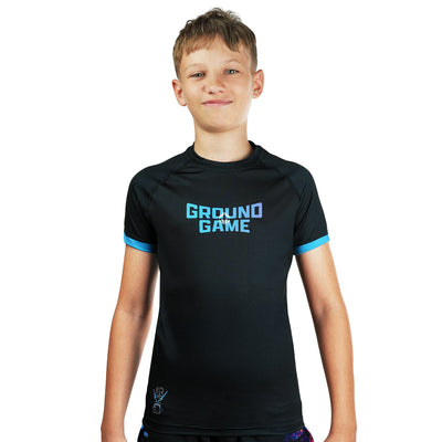 Kids' Rashguard Cyber Samurai short sleeve