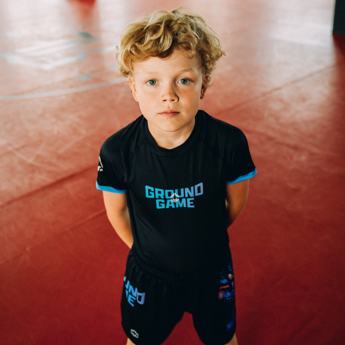Kids' Rashguard Cyber Samurai short sleeve