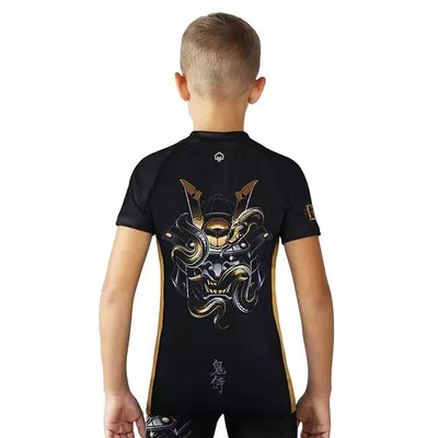 Kids' Rashguard Oni Samurai short sleeve