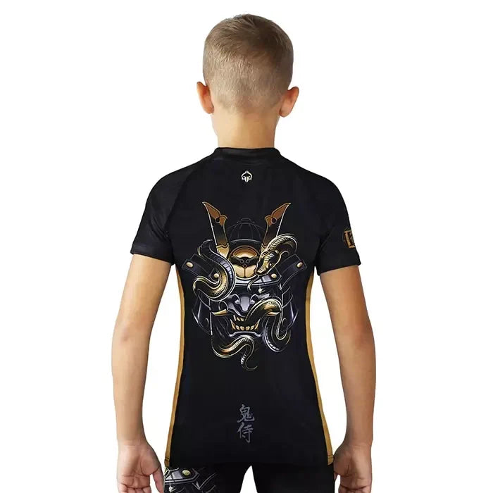 Kids' Rashguard Oni Samurai short sleeve