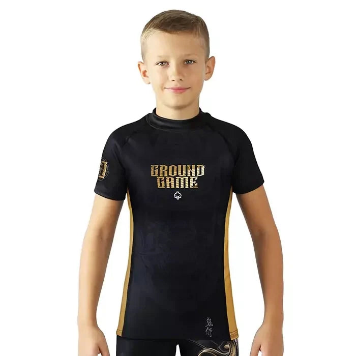Kids' Rashguard Oni Samurai short sleeve