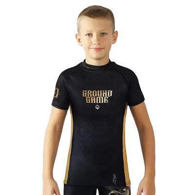 Kids' Rashguard Oni Samurai short sleeve