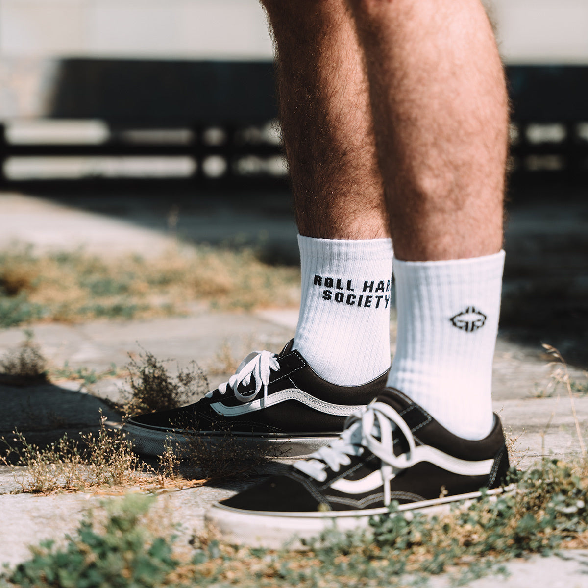Socks Roll Hard Society (White)