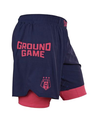 2-in-1 Training Shorts FC Armbar (Navy)