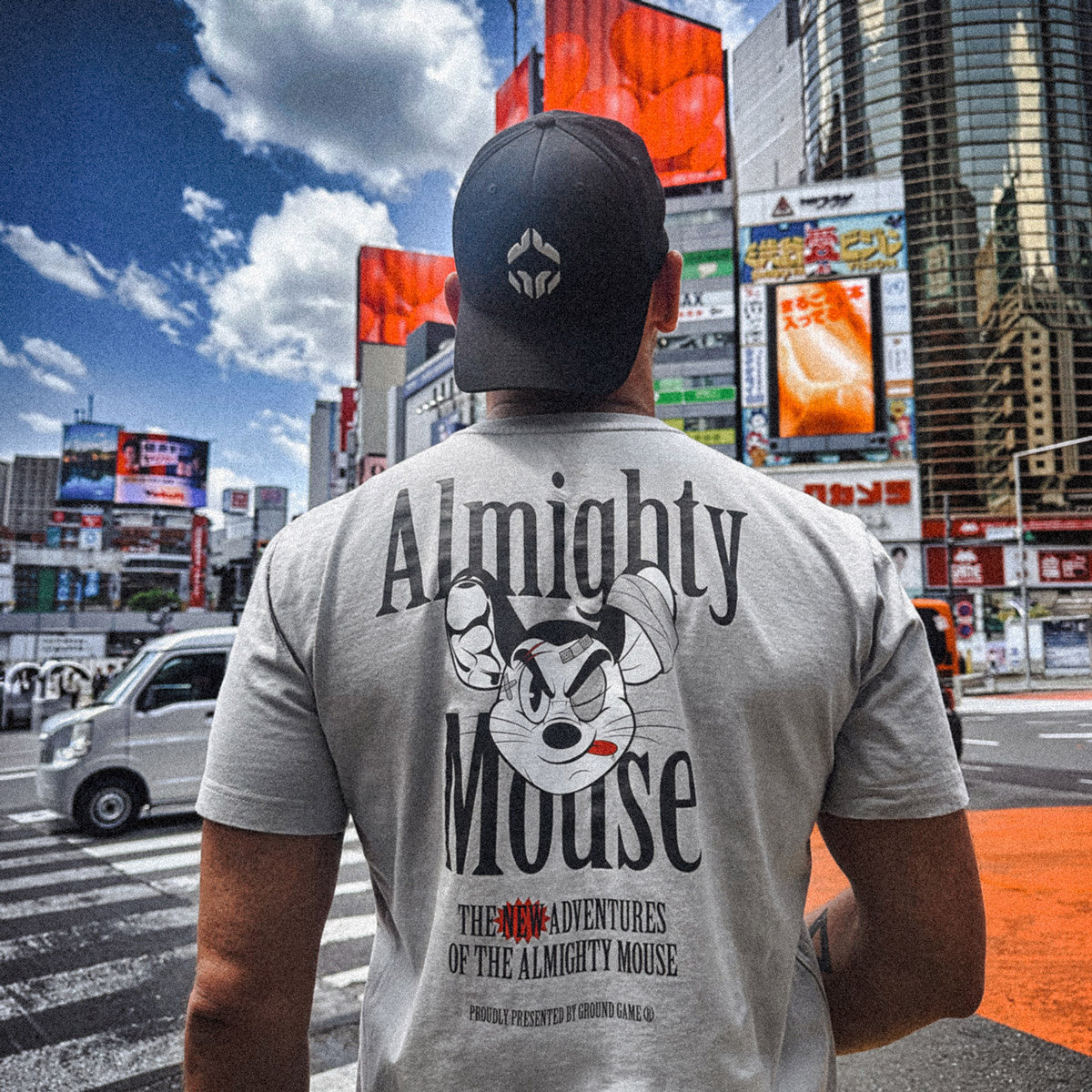 T-shirt Almighty Mouse Oversize (Sky Grey)