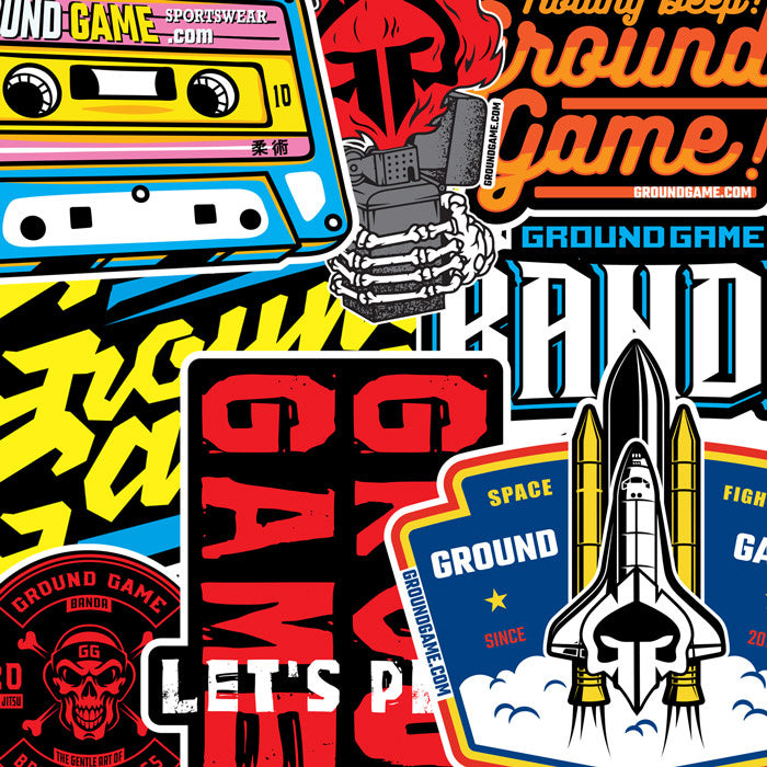 Set of 8 Ground Game stickers