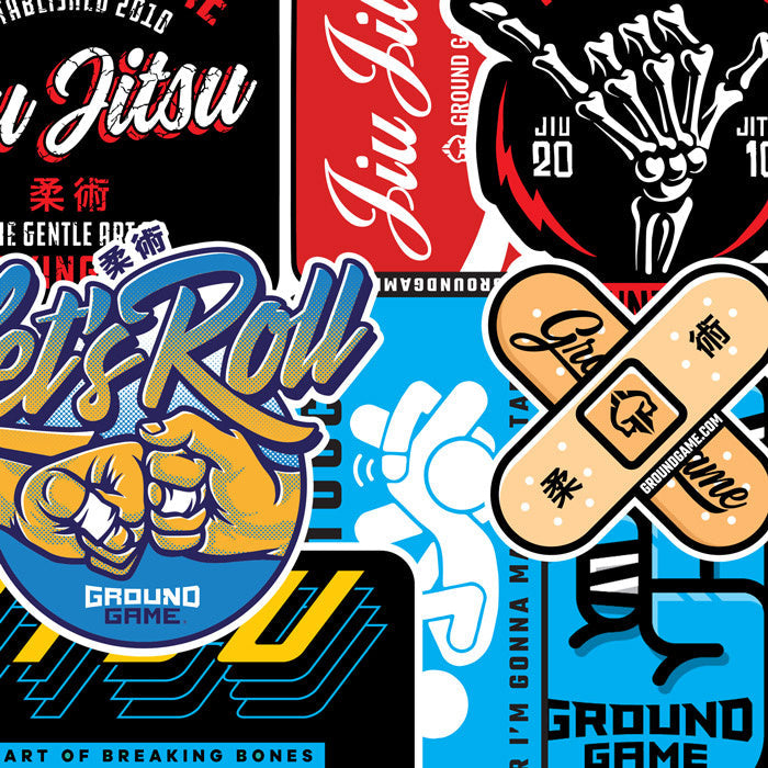 Set of 8 BJJ stickers