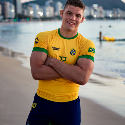 Rashguard Brazil Football short sleeve