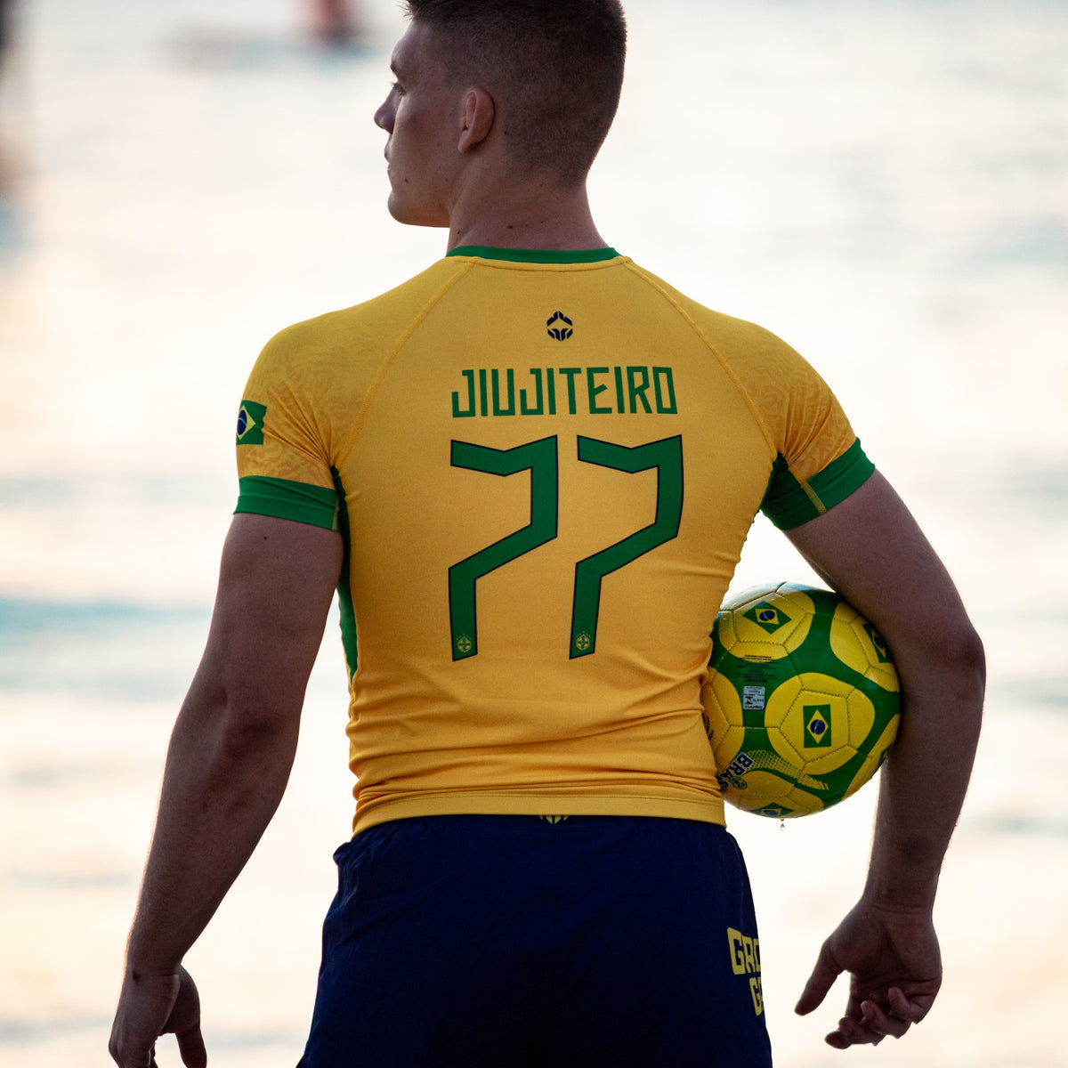Rashguard Brazil Football short sleeve
