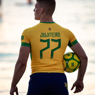 Rashguard Brazil Football short sleeve