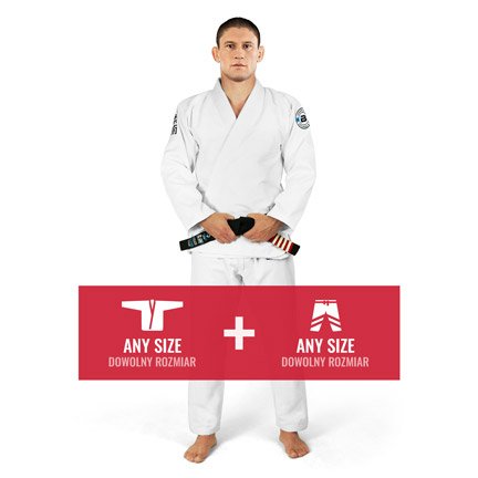 BJJ GI Breaker  2.0 (White) - mix and match any size