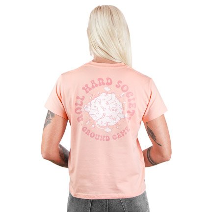Women's T-shirt Roll Hard Society (Peach)