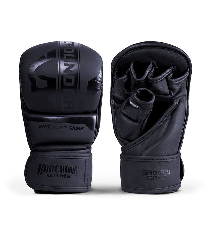 MMA Sparring Gloves Stripe Black