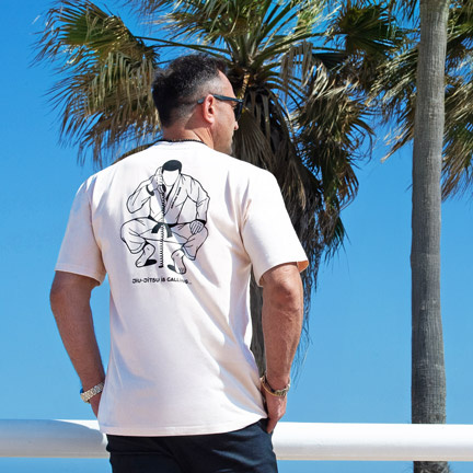 T-shirt Jiu-Jitsu is Calling x Noize Oversize (Beige)