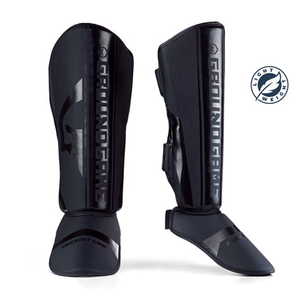 Light Shin Guards Stripe Black