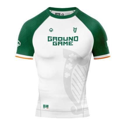 Rashguard Ireland short sleeve (White)