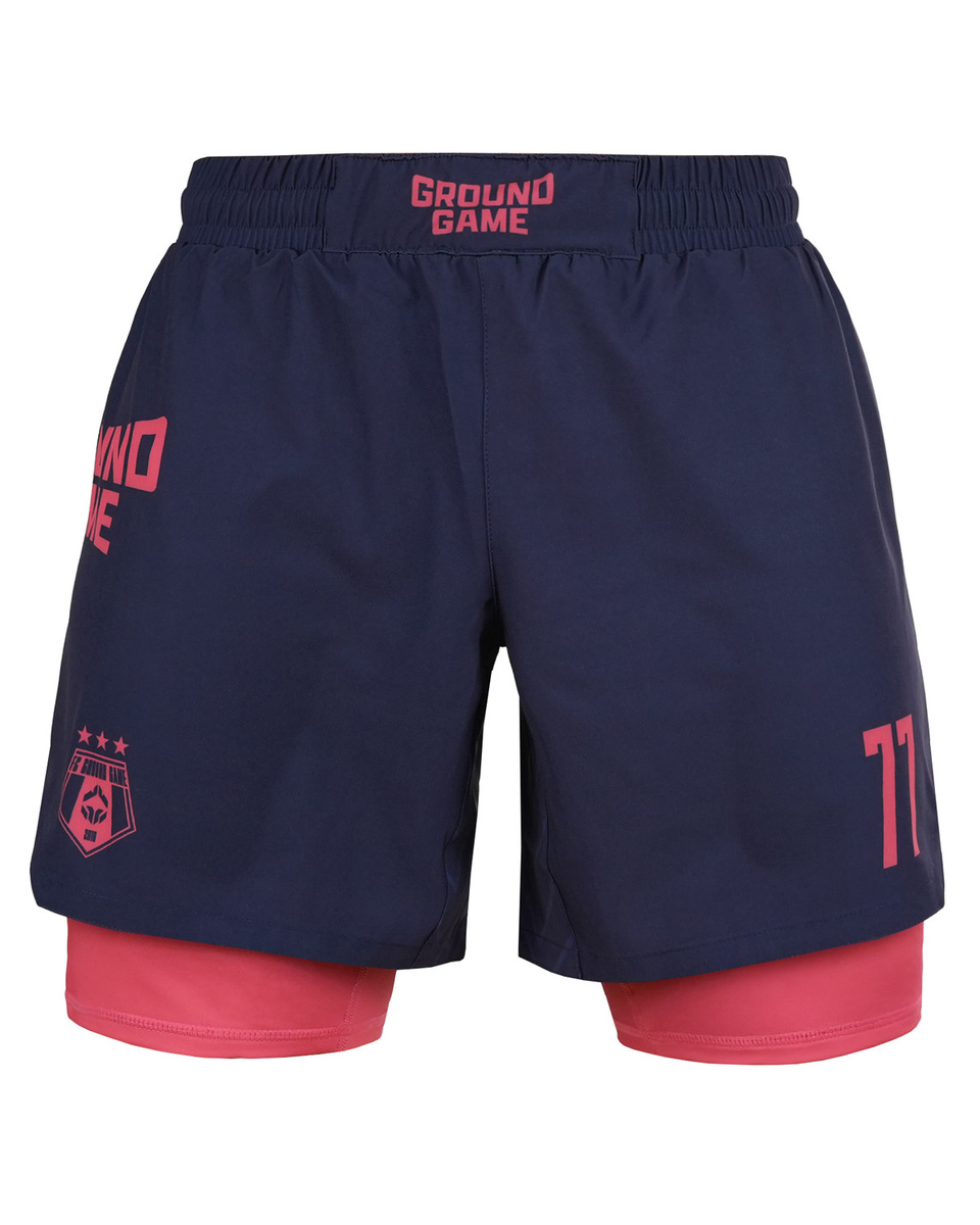 2-in-1 Training Shorts FC Armbar (Navy Blue)