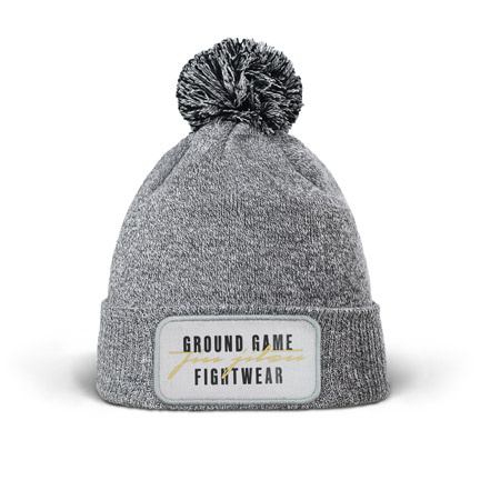 Pom-Pom Winter Hat Glitz (Grey)