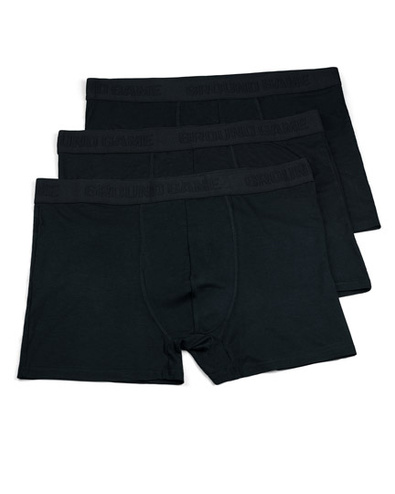 Bamboo boxer shorts Shadow (Black) 3-pack