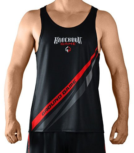 Boxing Tank Top Knockout Game (Black)