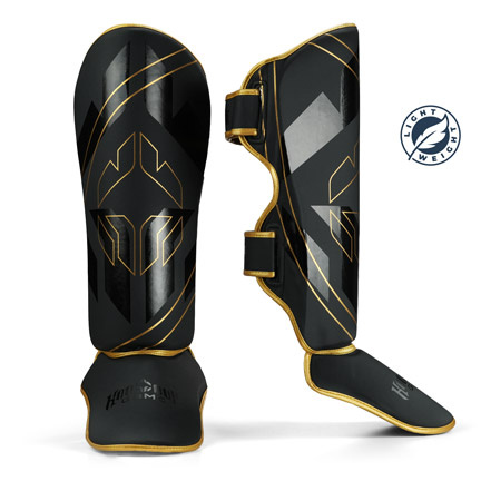 Light Shin Guards Logo 3.0 Gold