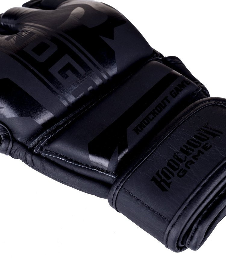 MMA Gloves Stripe Black 