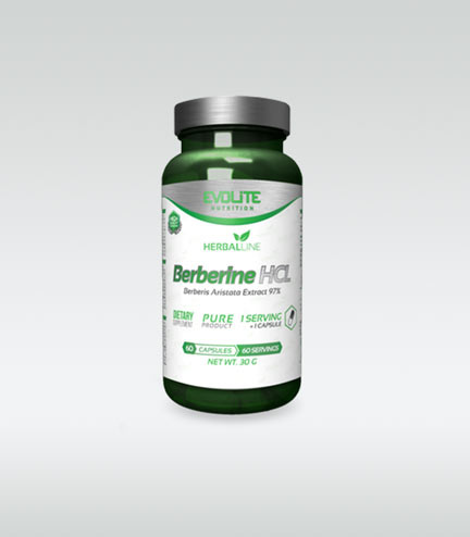Evolite Berberine HCL 400mg 60 caps