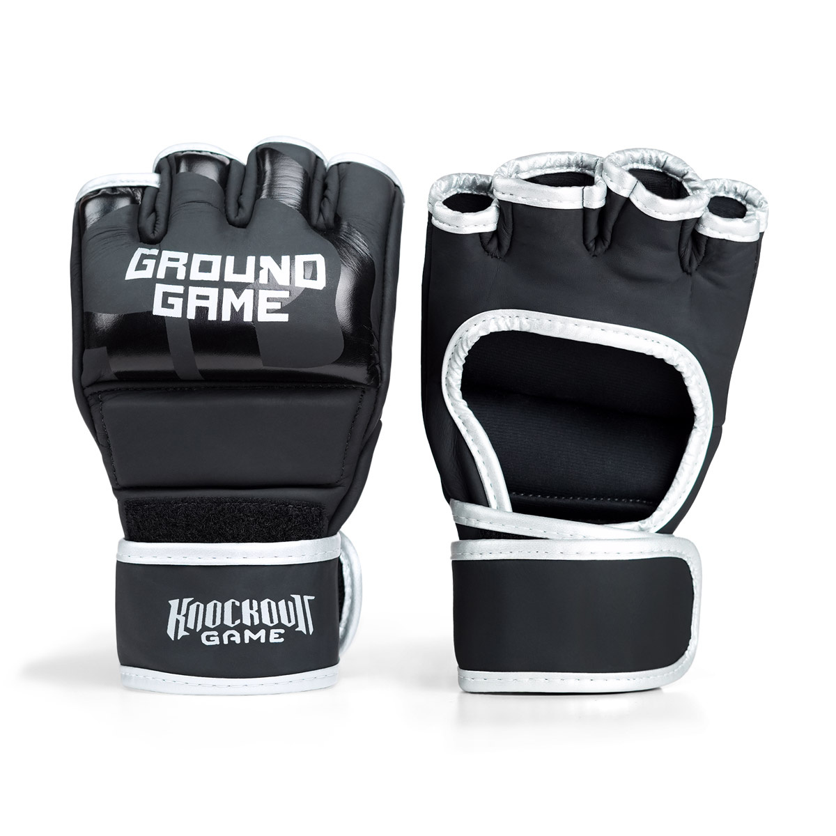 MMA Gloves Silver PRO without Thumb 