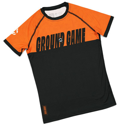 Kids' IBJJF Rank Rashguard for BJJ (Orange)