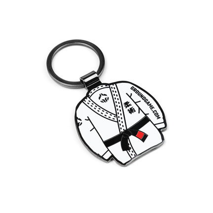 Enamelled Keyring Kimono BJJ