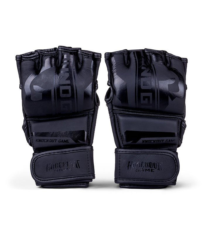 MMA Gloves Stripe Black 