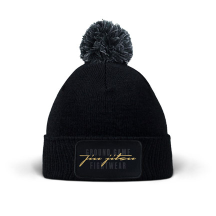 Pom-Pom Winter Hat Glitz (Black)