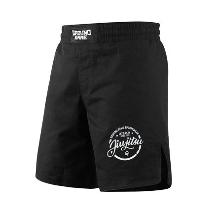 MMA Shorts Jiu Jitsu Ripstop (Black)